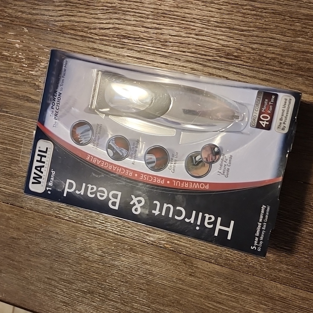 Wahl haircut and beard rechargeable clippers - new